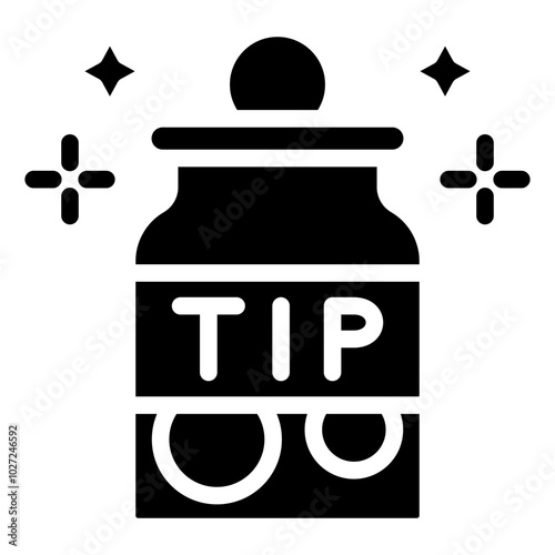 Tip Jar Vector Design Icon Style