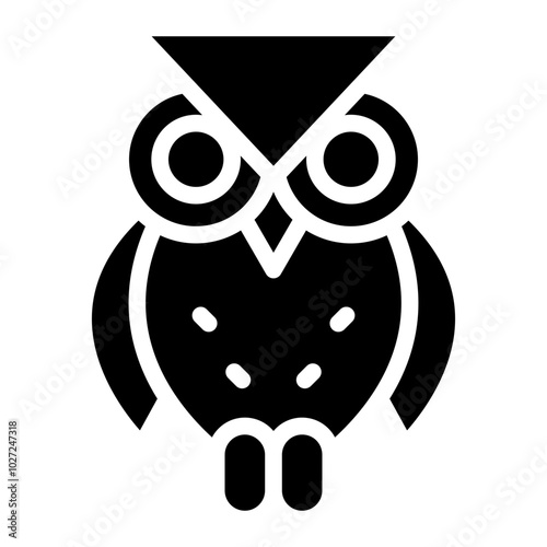 Owl Familiar Vector Design Icon Style