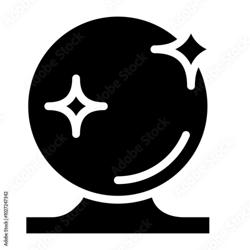 Crystal Orb Vector Design Icon Style
