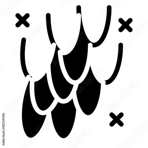 Dragon Scales Vector Design Icon Style