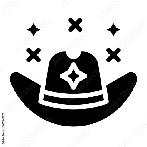 Starry Hat Vector Design Icon Style