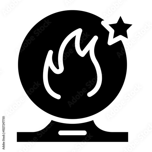 Sorcerer's Sphere Vector Design Icon Style