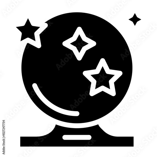 Crystal Stargaze Vector Design Icon Style