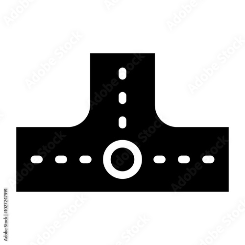 Intersection Vector Design Icon Style