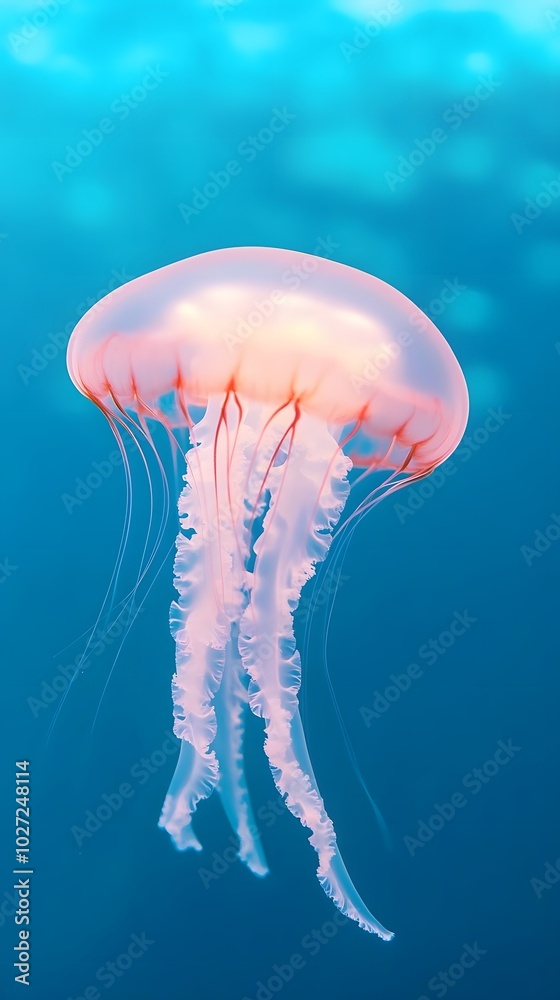 mesmerizing jellyfish , Generative AI mesmerizing jellyfish , Generative AI