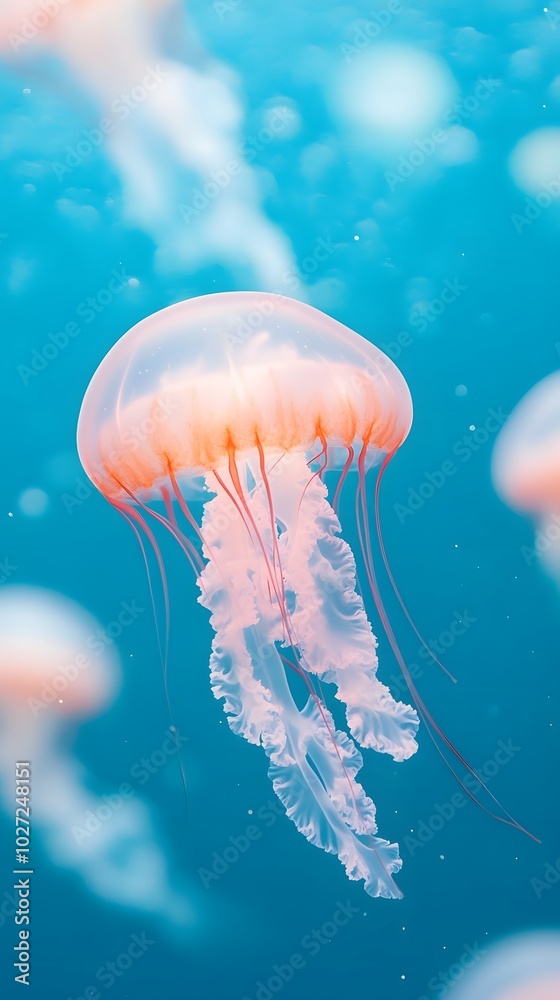 mesmerizing jellyfish , Generative AI mesmerizing jellyfish , Generative AI