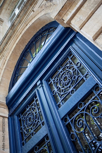 Entrance of a classic mansion in Bordeaux city