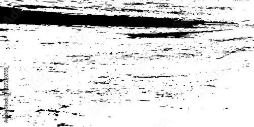 Grunge ink splatter background black dust on empty transparent background Isolated brush. Vector white and black dust overlay distress grungy effect paint.