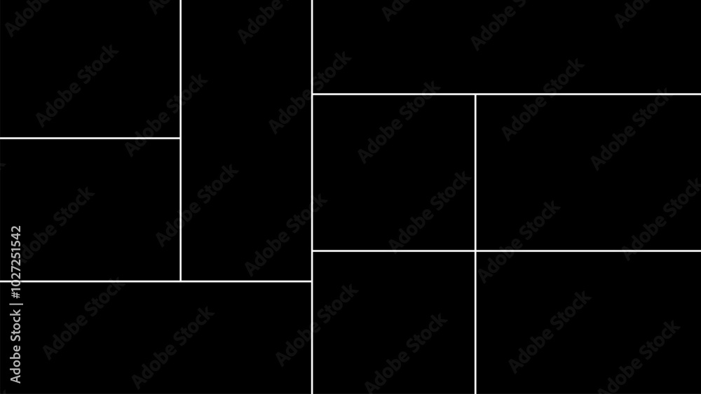 Vector empty photo frame. Collage template for 9 pictures. Frames for memory. Vector empty photo frame. Collage template for 9 pictures. Frames for memory.
