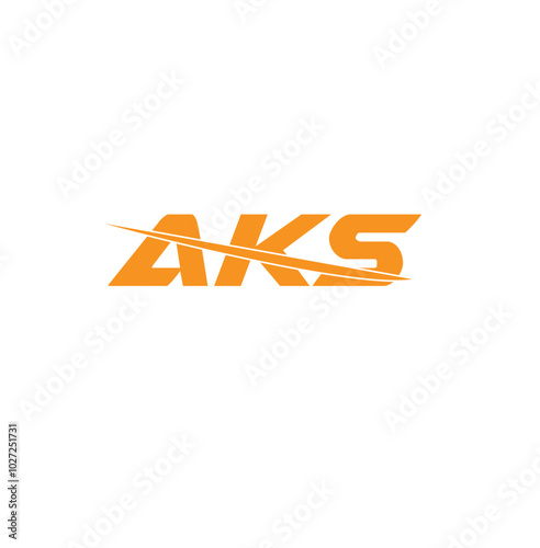 Letter AKS creative logo design vector,.AKS Letter Logo Design
 photo