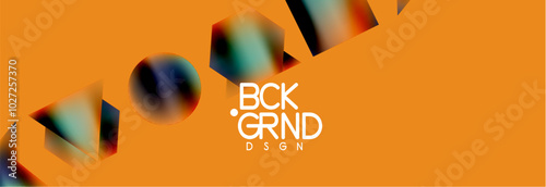 Fluid color geometric shapes abstract background. Vector Illustration For Wallpaper, Banner, Background, Card, Book Illustration, landing page