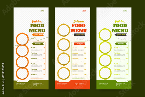 Food Rollup Banner Design Template