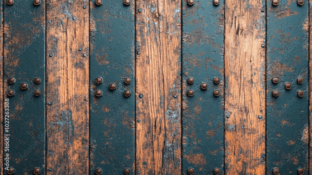 Rustic Wood and Metal Plank Background Texture Rustic Wood and Metal Plank Background Texture