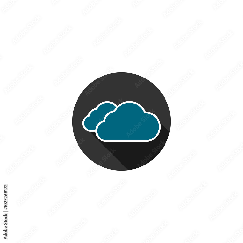 Cloud icon isolated on transparent background Cloud icon isolated on transparent background