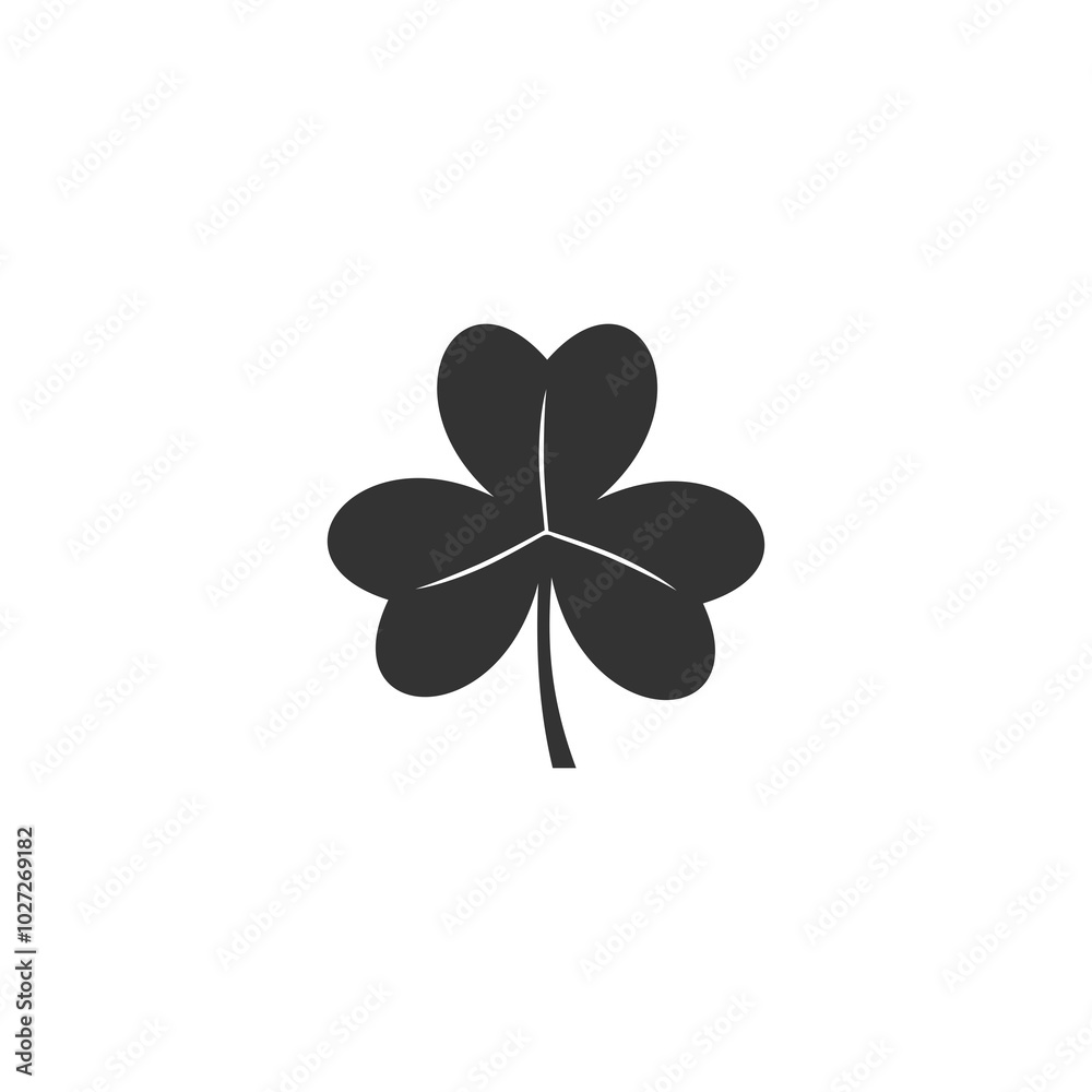 Shamrock icon isolated on transparent background Shamrock icon isolated on transparent background