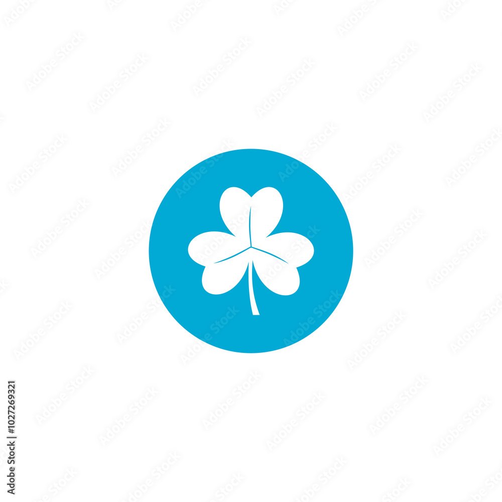 Shamrock icon isolated on transparent background Shamrock icon isolated on transparent background