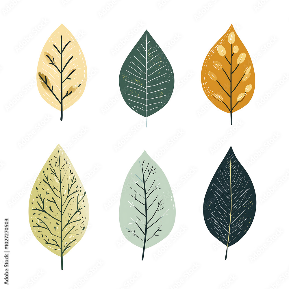 Minimalist style leaf vector on white background. Minimalist style leaf vector on white background.