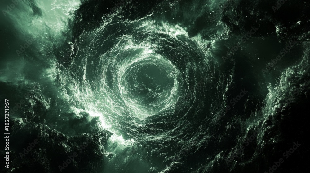 Mesmerizing Maelstrom: Captivating Chaos of Swirling Waves