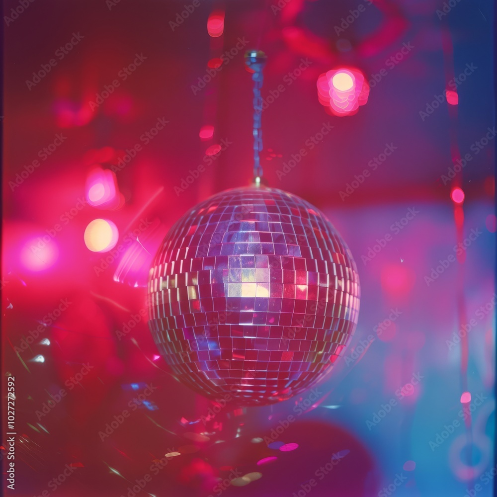 A sparkling disco ball reflects vivid pink and purple lights, creating a vibrant, dynamic atmosphere, evoking the energy and nostalgia of a classic dance floor. A sparkling disco ball reflects vivid pink and purple lights, creating a vibrant, dynamic atmosphere, evoking the energy and nostalgia of a classic dance floor.