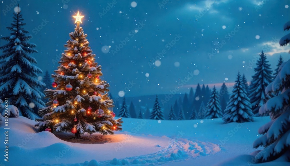 marry Christmas festive winter scene marry Christmas festive winter scene