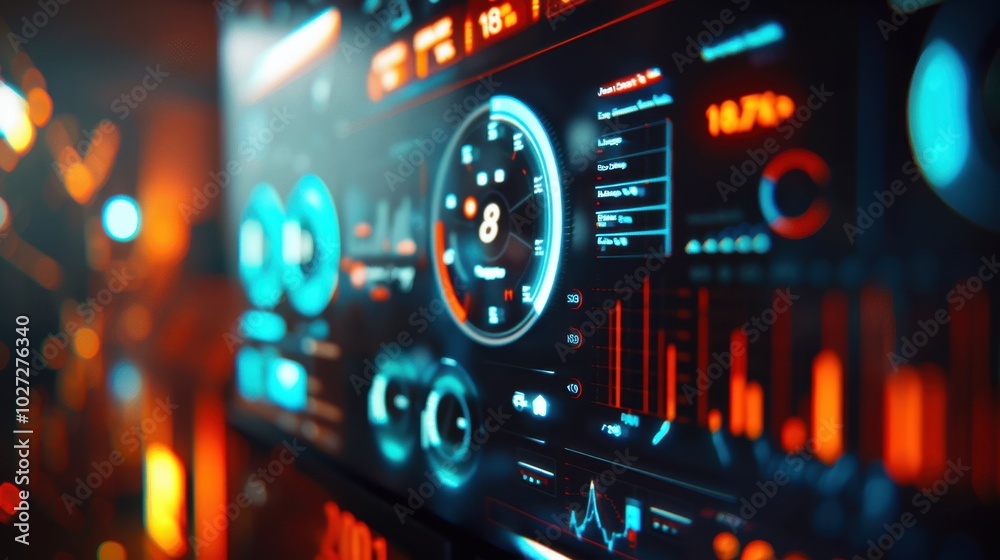 Futuristic Data Visualization for Technology Concepts Futuristic Data Visualization for Technology Concepts