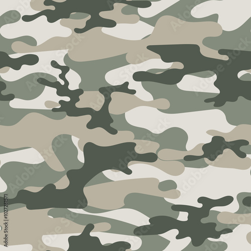military camouflage. seamless print on clothing or print