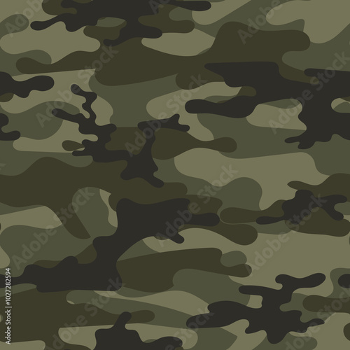 green modern military vector camouflage print, seamless pattern for clothing headband or print. camouflage from pols	