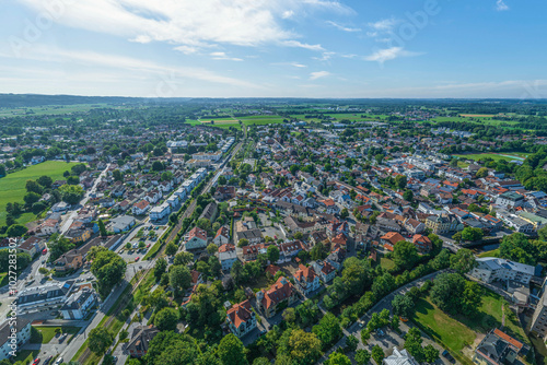 Ausblick auf Bad Aibling nahe Rosenheim im oberbayerischen Chiemgau photo