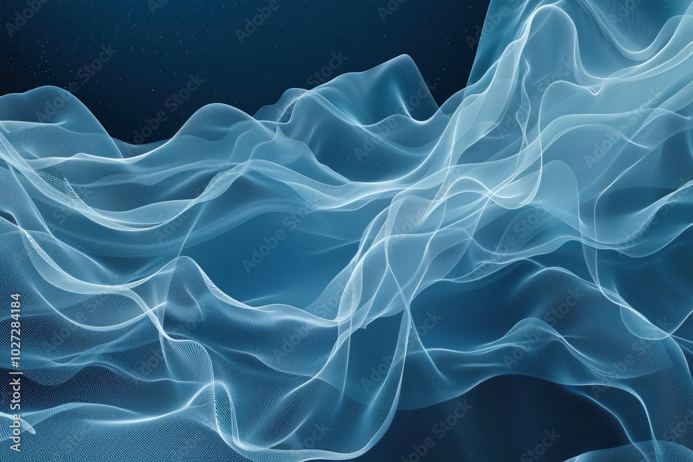 Fototapeta premium A colorful, abstract painting with a blue and orange swirl, generative ai image