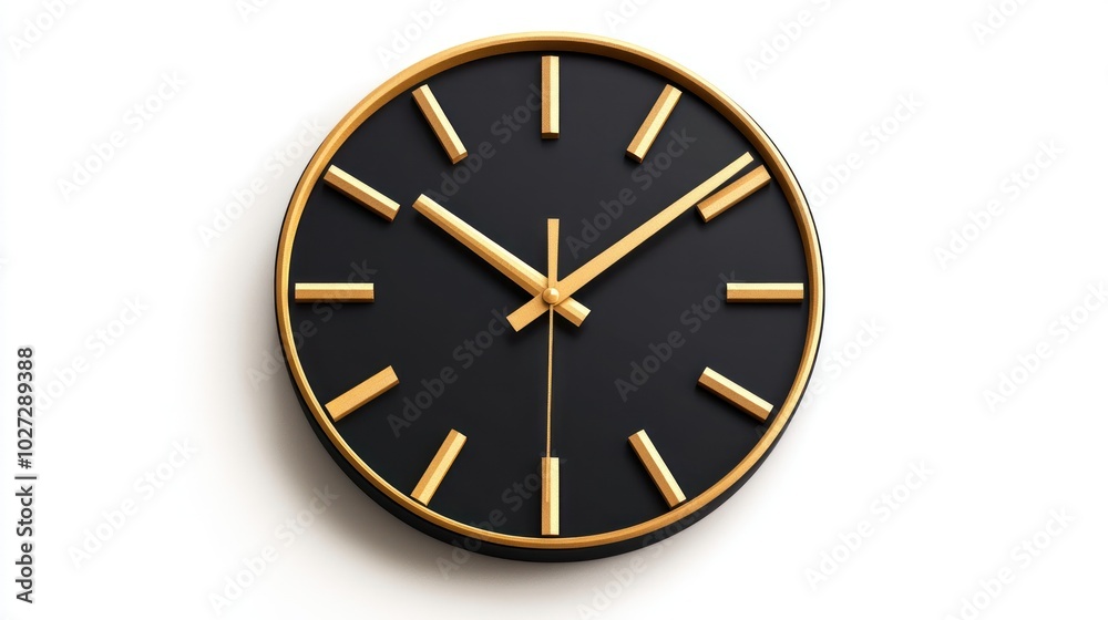 custom made wallpaper toronto digitalBlack and Gold Wall Clock with Gold Hands
