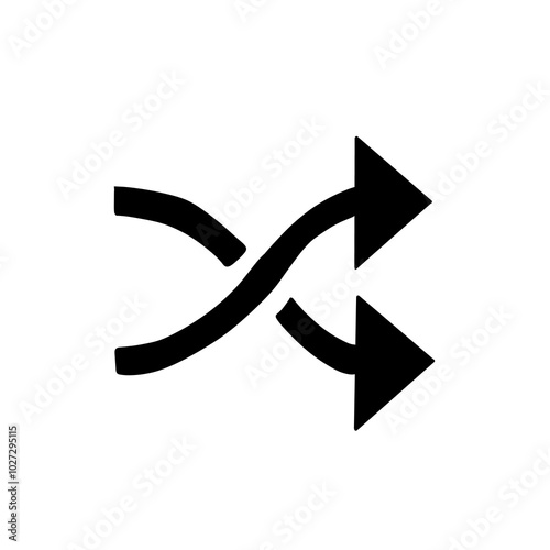 Arrow shuffle icon