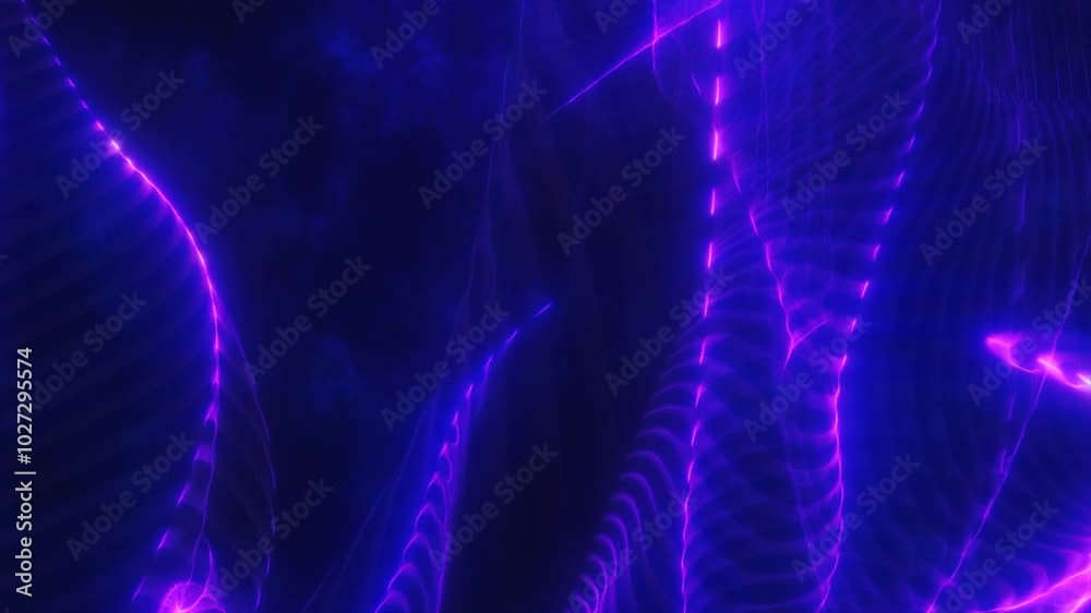 Vivid pink and purple neon light waves against a dark background. Futuristic abstract art with a glowing, dynamic energy feel, perfect for technology and digital art concepts, video in high quality 4k Vivid pink and purple neon light waves against a dark background. Futuristic abstract art with a glowing, dynamic energy feel, perfect for technology and digital art concepts, video in high quality 4k