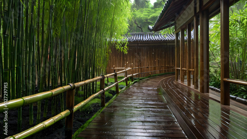 bamboo walkway