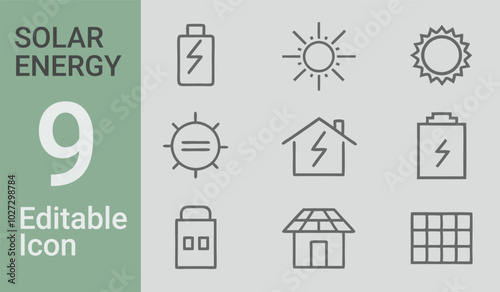 A picture of 9 solar bundle a house and a house with the words solar on it	
