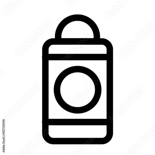Bathroom deodorant roller - clean and modern bathroom icon