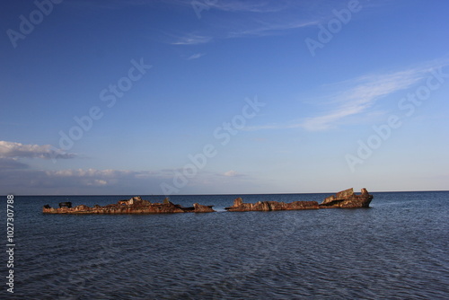 Schiffswrack an der Ostsee