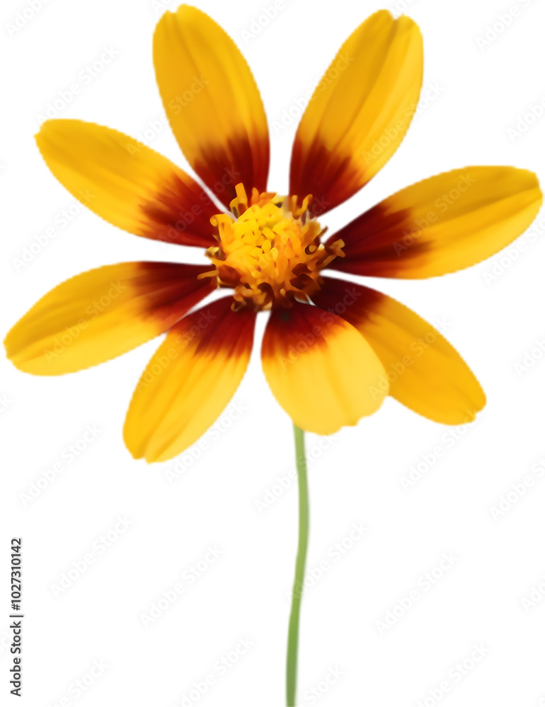 Fototapeta premium Plains coreopsis showing its bright golden petals proudly. 