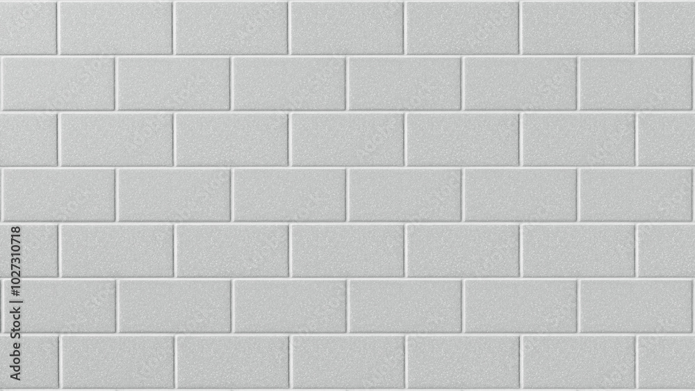 Obraz premium brick pattern white wall background