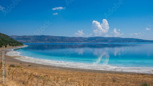 Salda Lake in Burdur Province in Turkey