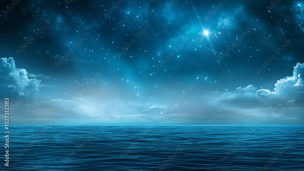 Celestial Serenity, Starlit Ocean Nights Celestial Serenity, Starlit Ocean Nights