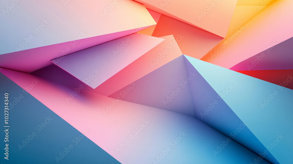 Abstract geometric background. Generative AI Abstract geometric background. Generative AI