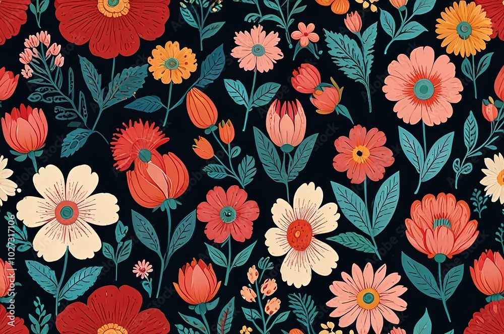 seamless floral pattern seamless floral pattern