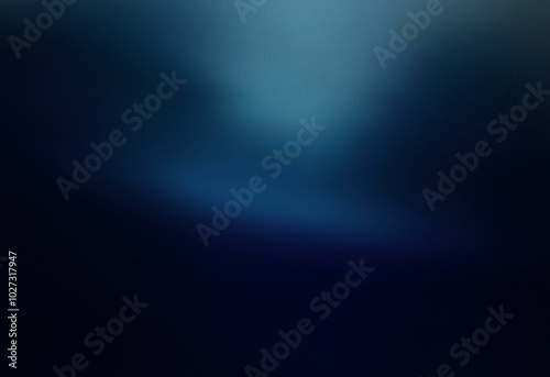 A blue and black abstract gradient background with a grainy texture.