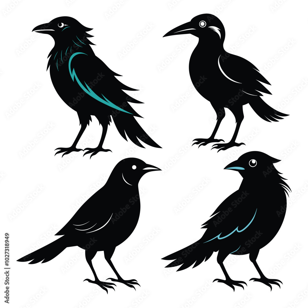 Fototapeta premium Bird logo sihlouette icon 