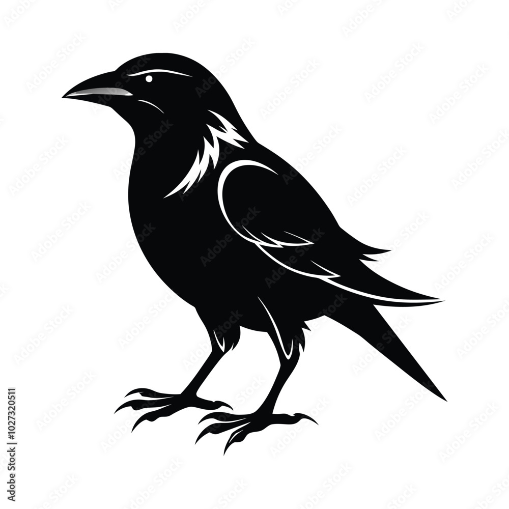 Fototapeta premium Bird logo sihlouette icon 