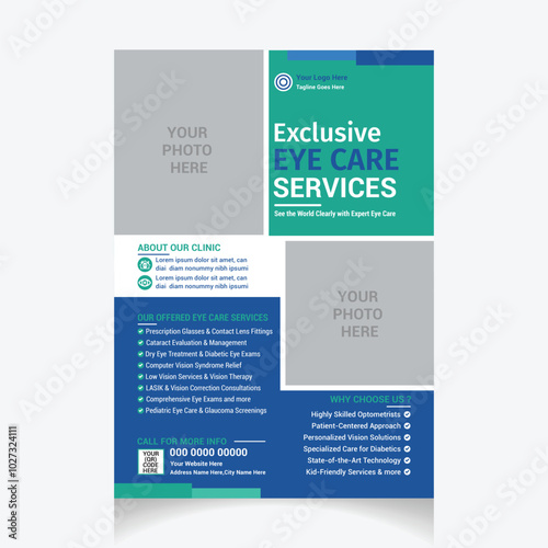 Professional Optometrist Eye Care Flyer