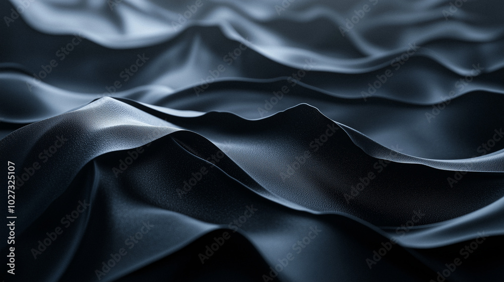 An AI-generated abstract image of dark, flowing textures, evoking the smooth elegance of fabric or waves. An AI-generated abstract image of dark, flowing textures, evoking the smooth elegance of fabric or waves.