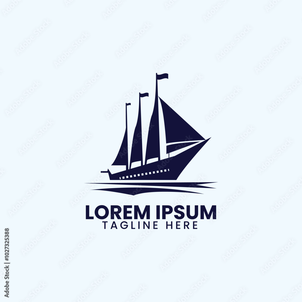 Ship Logo design template for Marine Business Ship Logo design template for Marine Business