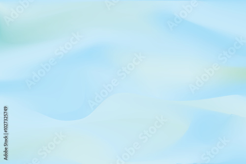 Soft Blur Aesthetic Fluid Blue Mesh Gradient Background. Elegant Banner Vector Illustration For Ecommerce, Fashion, Website, Etc.