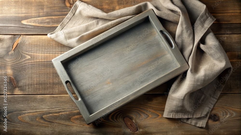Elevate your home decor and kitchen styling with this elegant gray serving tray, featuring a textured background that adds a touch of sophistication and charm. Elevate your home decor and kitchen styling with this elegant gray serving tray, featuring a textured background that adds a touch of sophistication and charm.